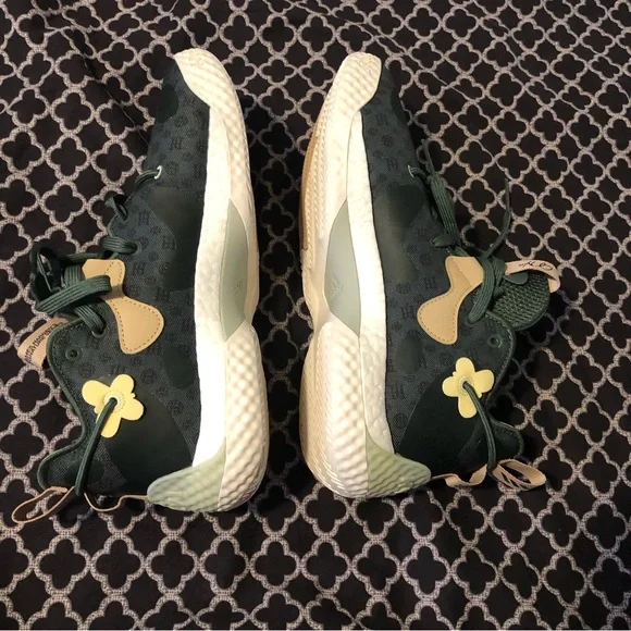 Adidas Mens James Harden Vol. 6 Basketball Shoes Green Oxide GW9032 Sz 10 Floral - Picture 5 of 11